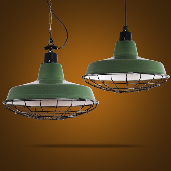 Подвесной светильник Loft Ber Cage Green Pendant Зеленый Подвесной светильник Loft Ber Cage Green Pendant Зеленый в Тюмени | Loft Concept
