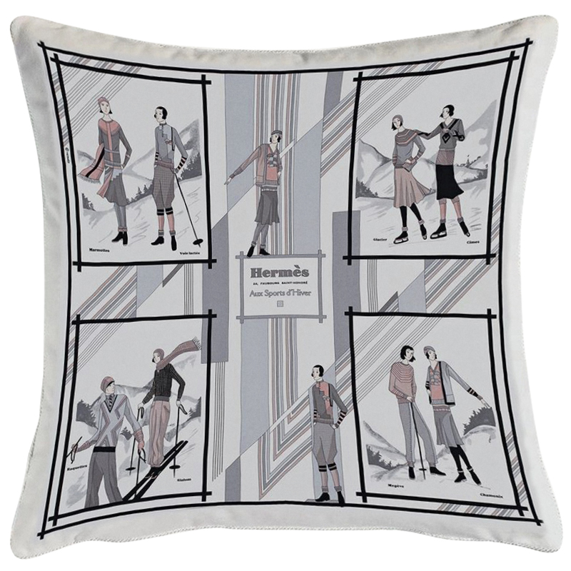 Декоративная подушка Hermes 139 Серый Декоративная подушка Hermes 139 Серый в Тюмени | Loft Concept