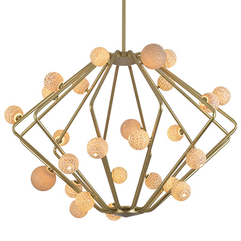 Люстра Cherry Bomb Cage Chandelier CB.29.01 Латунь Бежевый Люстра Cherry Bomb Cage Chandelier CB.29.01 Латунь Бежевый в Тюмени | Loft Concept