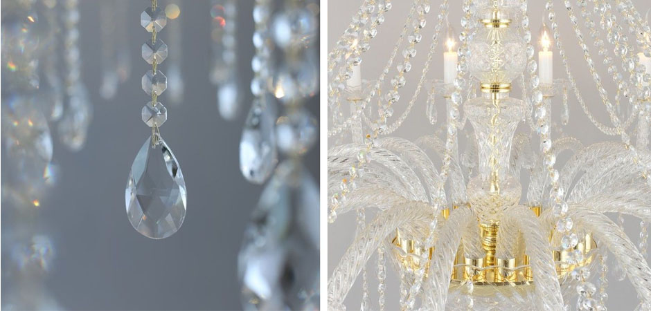 Хрустальная Люстра Crystal Feathers Золотая Хрустальная Люстра Crystal Feathers Золотая - Loft-Concept в Тюмени
