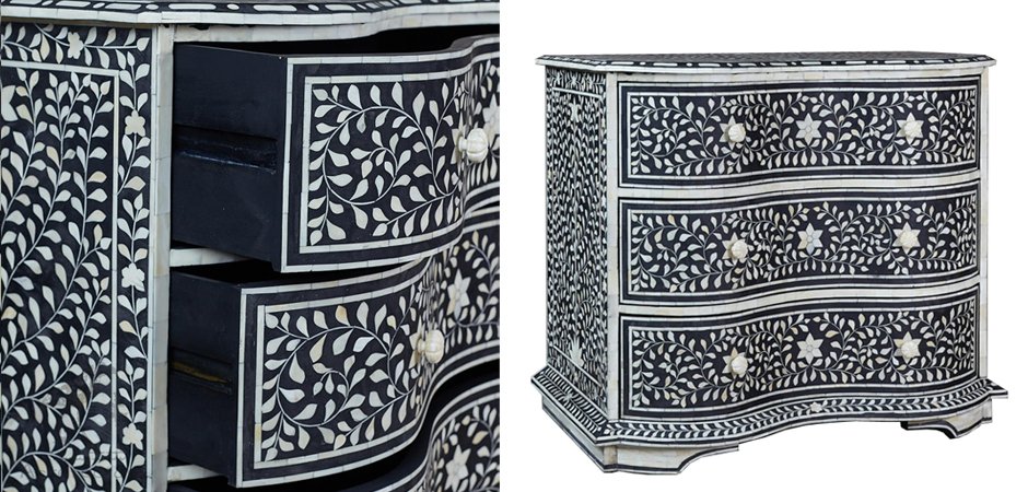 Комод Inlaid Bone Stars And Waves Комод Inlaid Bone Stars And Waves - Loft-Concept в Тюмени