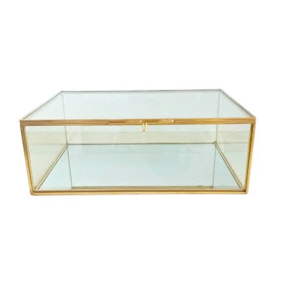 Шкатулка Clear Золотой Прозрачное Стекло Шкатулка Clear Золотой Прозрачное Стекло в Тюмени | Loft Concept