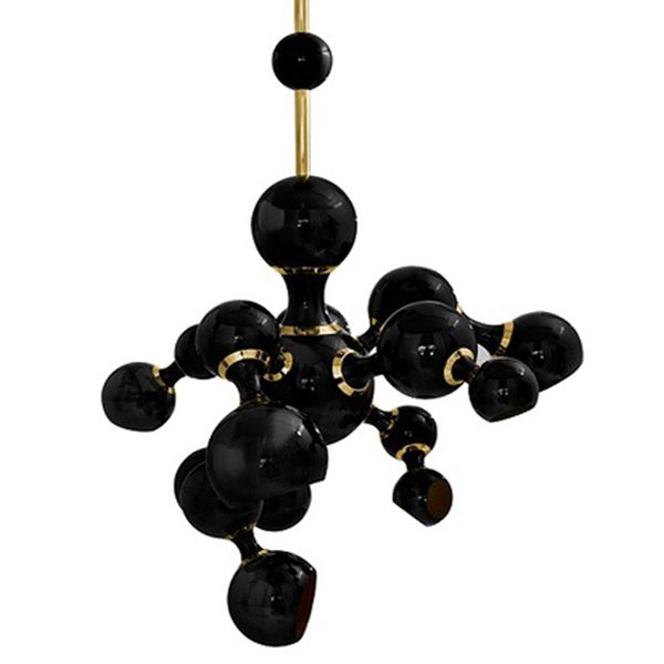Люстра Atomic Suspension black Delightfull Золотой Черный Люстра Atomic Suspension black Delightfull Золотой Черный в Тюмени | Loft Concept