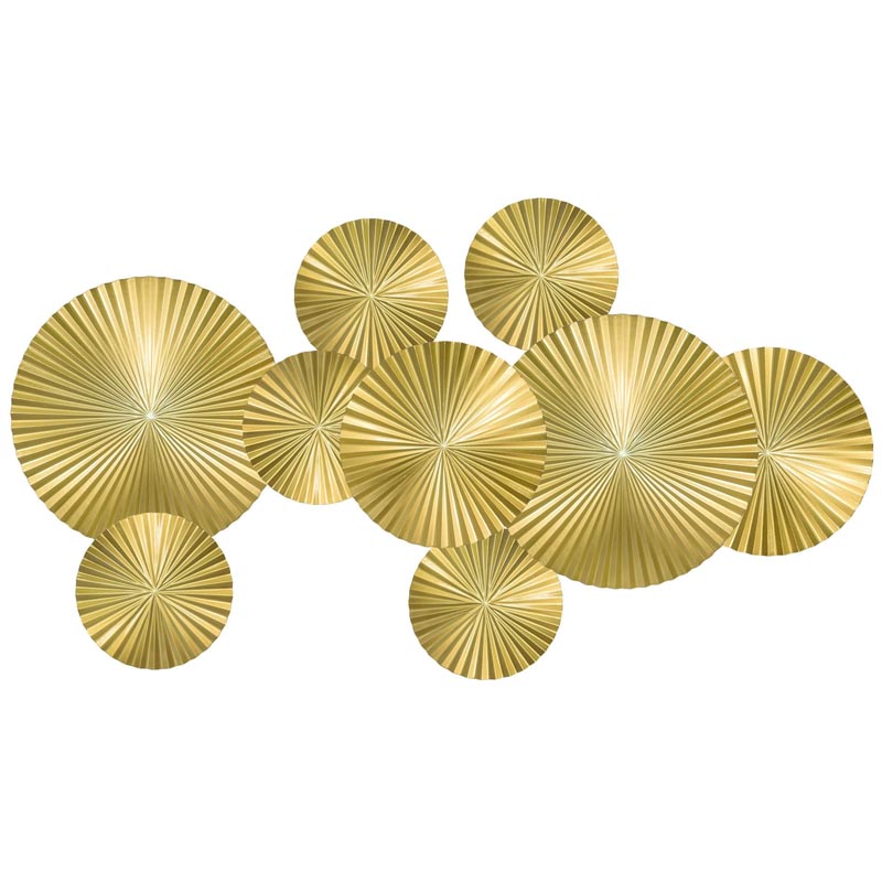 Арт-объект Apollo Gold Wall Plaque Disc 9 Золотой Арт-объект Apollo Gold Wall Plaque Disc 9 Золотой в Тюмени | Loft Concept