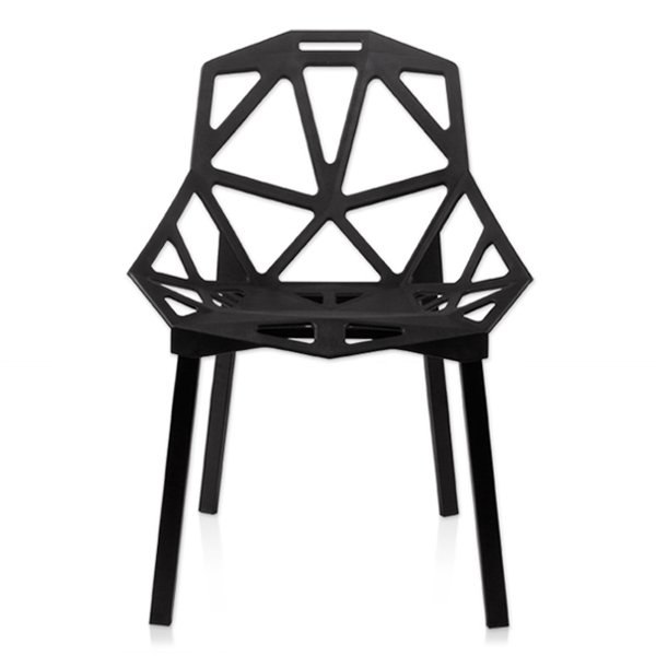 Дизайнерский стул CHAIR ONE black Черный матовый Дизайнерский стул CHAIR ONE black Черный матовый в Тюмени | Loft Concept