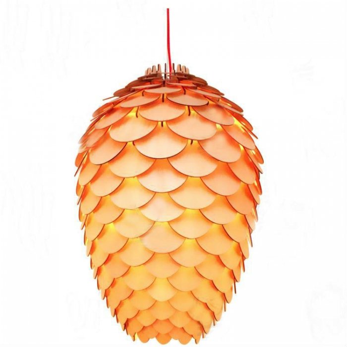 Люстра Pinecone Wooden King Черный Белый Береза Люстра Pinecone Wooden King Черный Белый Береза в Тюмени | Loft Concept