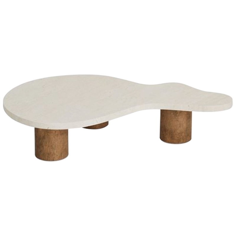Кофейный стол LUCA COFFEE TABLE Бежевый Коричневый Кофейный стол LUCA COFFEE TABLE Бежевый Коричневый в Тюмени | Loft Concept