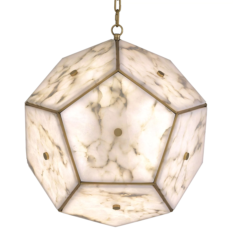 Люстра Eichholtz Lantern Gallo Белый Белый Мрамор Bianco Латунь Люстра Eichholtz Lantern Gallo Белый Белый Мрамор Bianco Латунь в Тюмени | Loft Concept