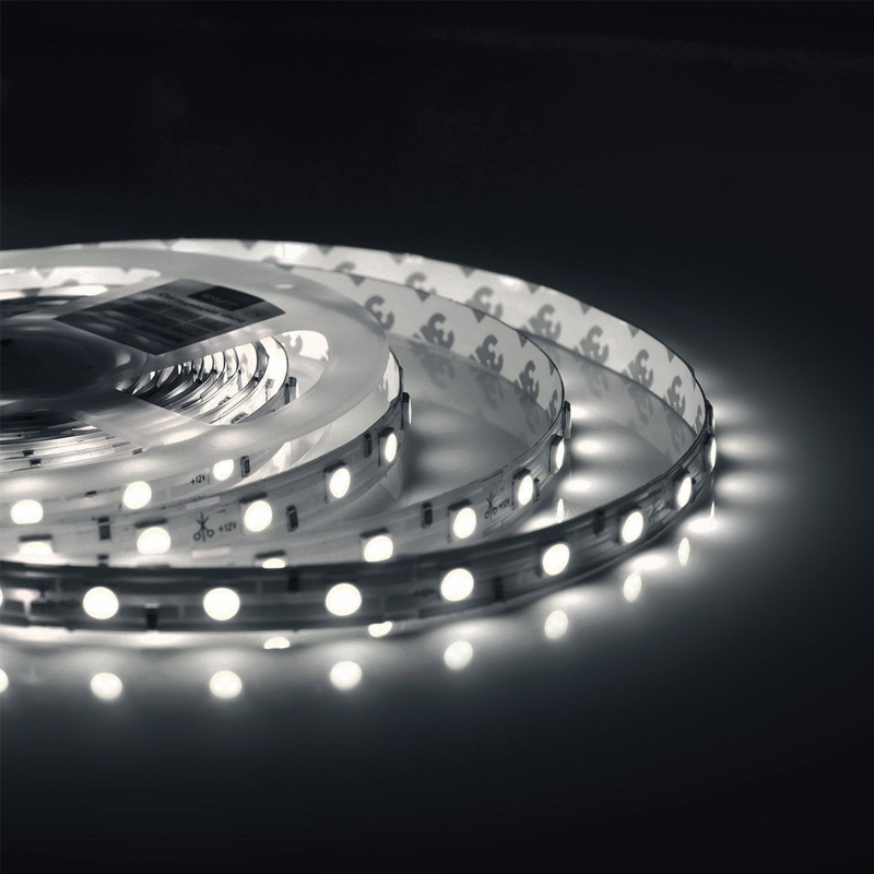Светодиодная влагозащищенная лента 14,4W/m 60LED/m 5050SMD холодный белый 5M Белый в Тюмени | Loft Concept 