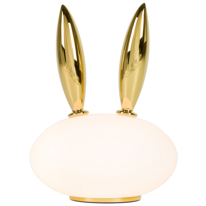 Настольная лампа Moooi Pet Light PURR кролик Белое матовое стекло Глянцевое золото Настольная лампа Moooi Pet Light PURR кролик Белое матовое стекло Глянцевое золото в Тюмени | Loft Concept