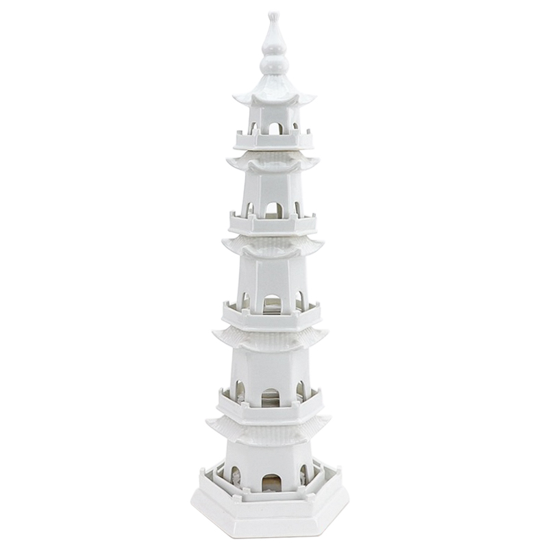 Статуэтка Ceramic Pagoda white Белый Статуэтка Ceramic Pagoda white Белый в Тюмени | Loft Concept
