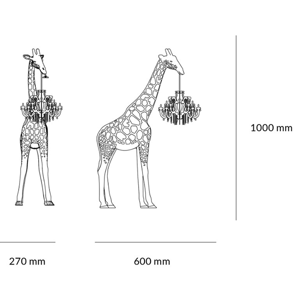 Настольная лампа черный жираф Black Giraffe Table Lamp Настольная лампа черный жираф Black Giraffe Table Lamp в Тюмени
