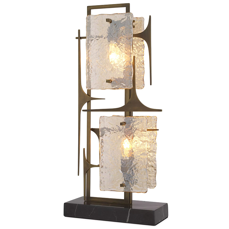 Настольная лампа Eichholtz Table lamp Zeno Латунь Прозрачное Стекло Настольная лампа Eichholtz Table lamp Zeno Латунь Прозрачное Стекло в Тюмени | Loft Concept