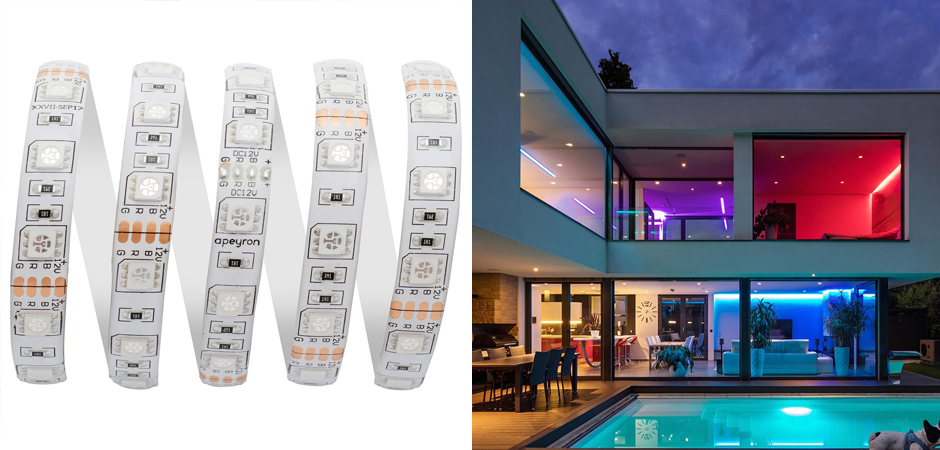 Светодиодная влагозащищенная лента 5М 14,4W/m 60LED/m 5050SMD разноцветная Светодиодная влагозащищенная лента 5М 14,4W/m 60LED/m 5050SMD разноцветная - Loft-Concept в Тюмени