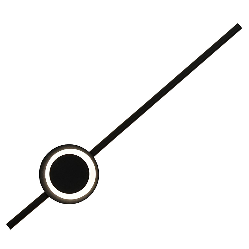 Бра черного цвета Clockhand 62 см Черный Белый Бра черного цвета Clockhand 62 см Черный Белый в Тюмени | Loft Concept