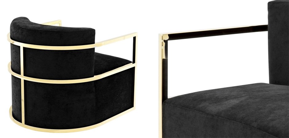 Кресло Eichholtz Chair Emilio Gold Кресло Eichholtz Chair Emilio Gold - Loft-Concept в Тюмени