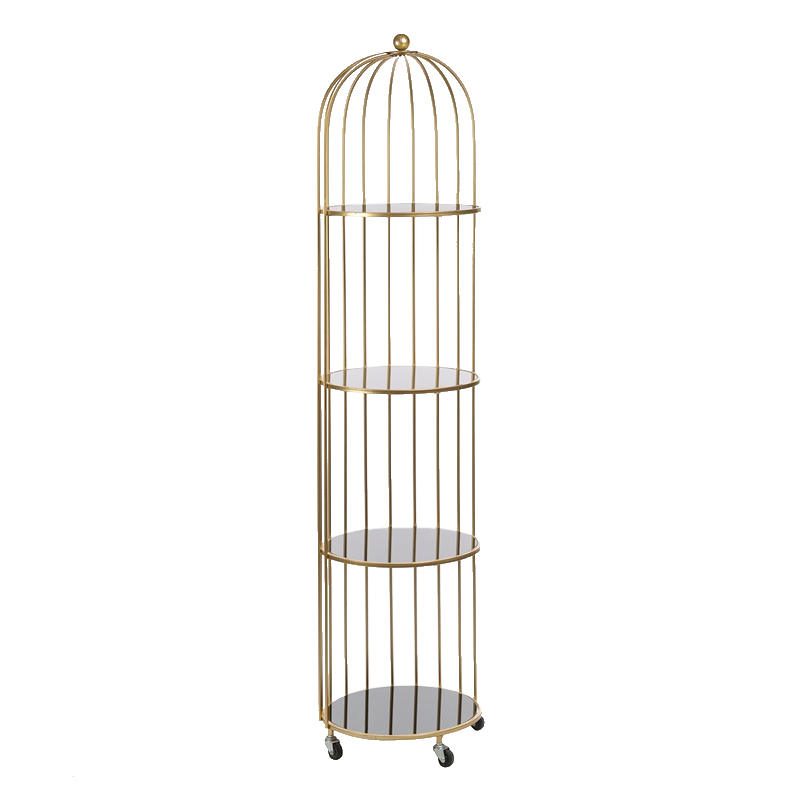 Стеллаж Cage Rack Gold Золотой Стеллаж Cage Rack Gold Золотой в Тюмени | Loft Concept