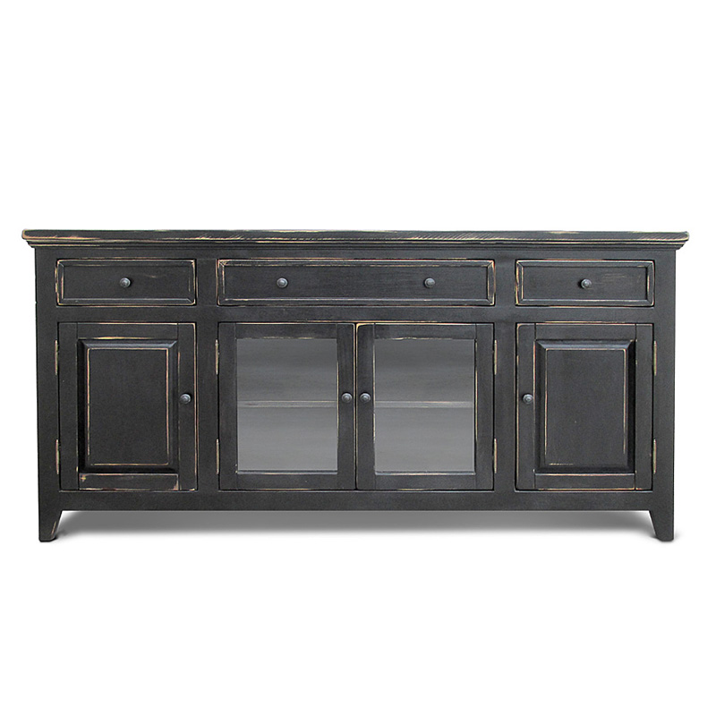 Комод длинный в стиле прованс Geronimo Provence HARMONIE Weathered Charcoal long Винтажный черный Комод длинный в стиле прованс Geronimo Provence HARMONIE Weathered Charcoal long Винтажный черный в Тюмени | Loft Concept