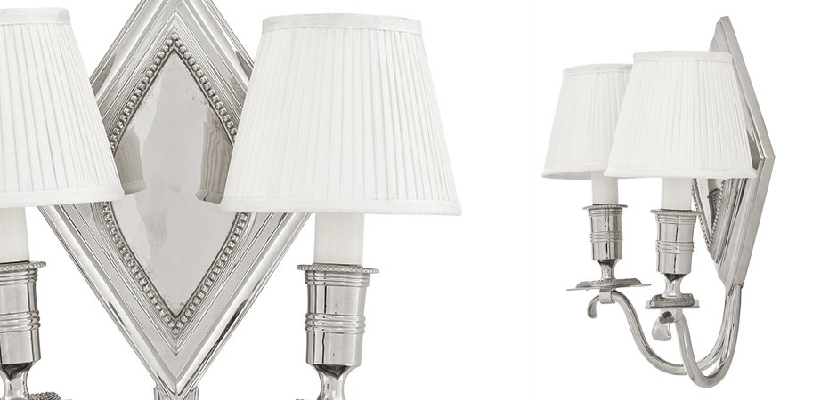 Бра Eichholtz Wall Lamp Diamond Double Бра Eichholtz Wall Lamp Diamond Double - Loft-Concept в Тюмени