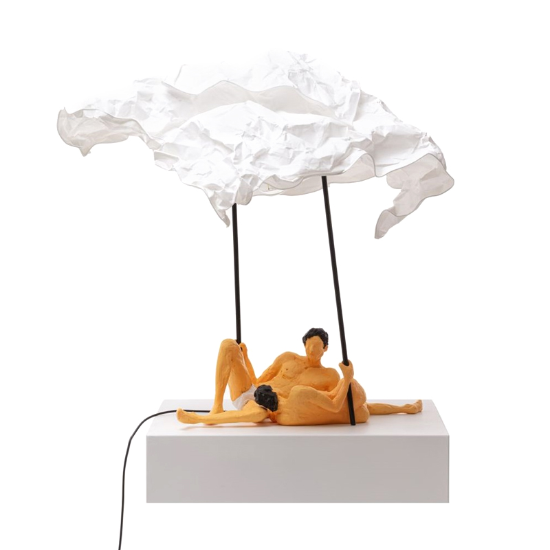 Настольная лампа Seletti Lea & Toni Желтый Белый Настольная лампа Seletti Lea & Toni Желтый Белый в Тюмени | Loft Concept