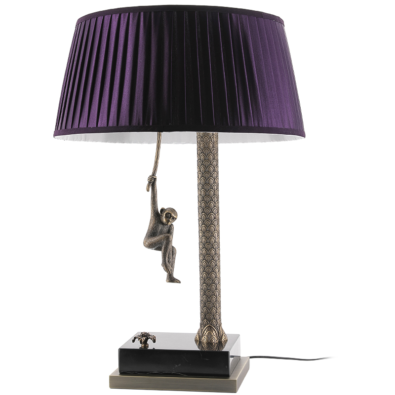 Настольная лампа Джунгли Table Lamp Jungle Purple Латунь Античная полированная Черный Мрамор Nero Пурпурно-фиолетовый Настольная лампа Джунгли Table Lamp Jungle Purple Латунь Античная полированная Черный Мрамор Nero Пурпурно-фиолетовый в Тюмени | Loft Concept