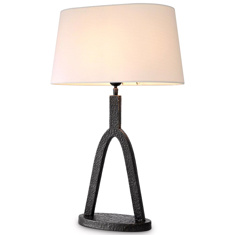 Настольная лампа Eichholtz Table lamp Coosa Темная бронза Белый Настольная лампа Eichholtz Table lamp Coosa Темная бронза Белый в Тюмени | Loft Concept