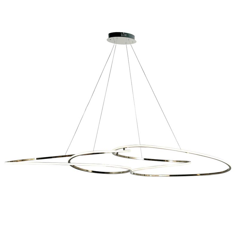 Люстра Adenor Ring Horizontal Chrome Chandelier Хром Люстра Adenor Ring Horizontal Chrome Chandelier Хром в Тюмени | Loft Concept