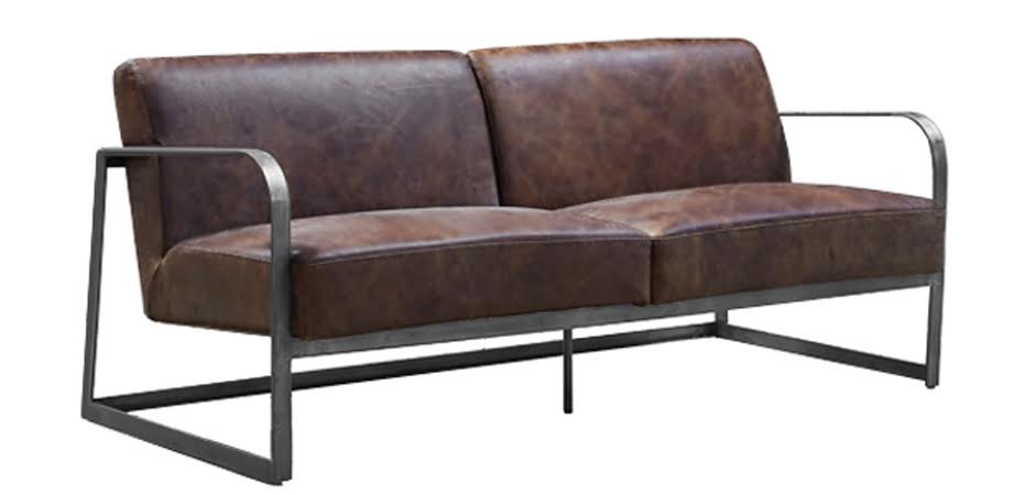 Диван INDIO METAL leather SOFA Диван INDIO METAL leather SOFA - Loft-Concept в Тюмени