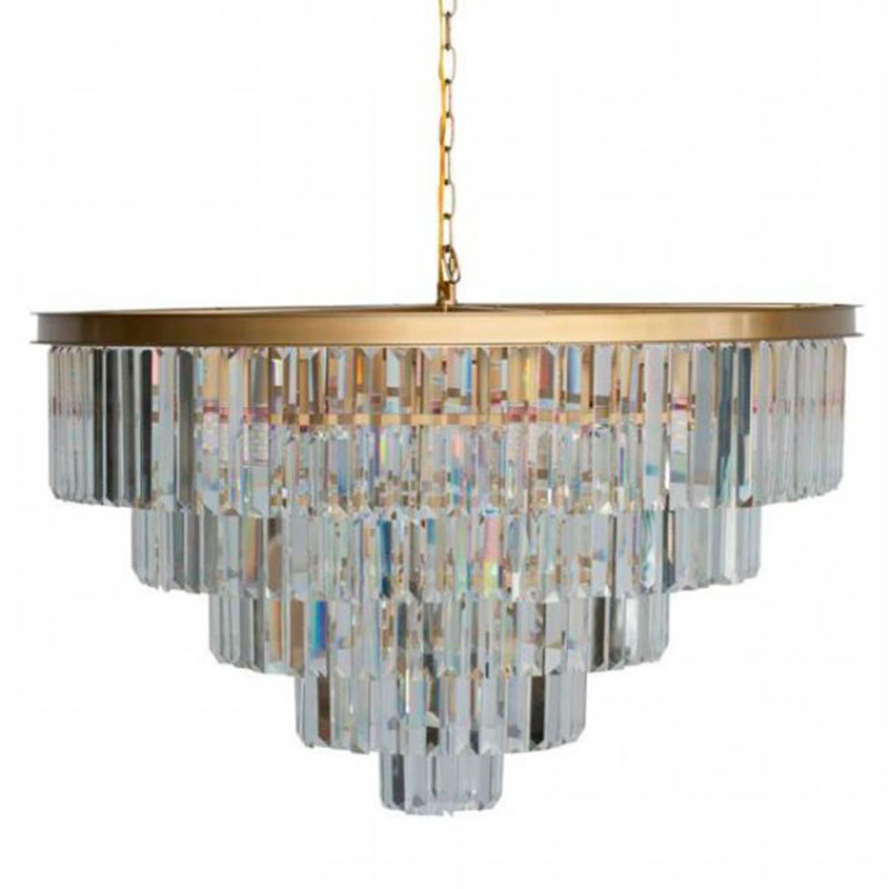 Круглая Люстра RH 1920s Odeon GOLD iron Five Layers Прозрачное Стекло диаметр 80 см Золотой Прозрачное Стекло Круглая Люстра RH 1920s Odeon GOLD iron Five Layers Прозрачное Стекло диаметр 80 см Золотой Прозрачное Стекло в Тюмени | Loft Concept