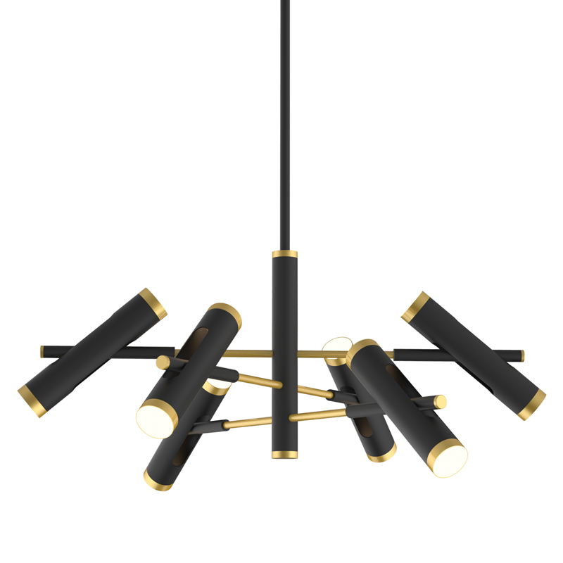 Люстра Rainer Chandelier black Черный Золотой Люстра Rainer Chandelier black Черный Золотой в Тюмени | Loft Concept