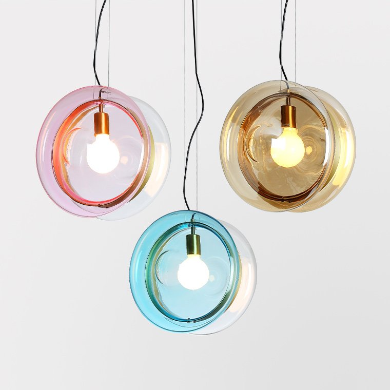 Подвесной светильник PENDANT LIGHT Bomma ORBITAL Прозрачный (Transparent) Янтарь (Amber) Розовый (Rose) Бирюзовый Синий Подвесной светильник PENDANT LIGHT Bomma ORBITAL Прозрачный (Transparent) Янтарь (Amber) Розовый (Rose) Бирюзовый Синий в Тюмени | Loft Concept