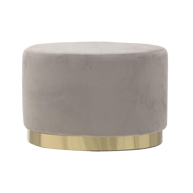 Пуф Golden Belt Beige Pastel Бежево-серый Золотой Пуф Golden Belt Beige Pastel Бежево-серый Золотой в Тюмени | Loft Concept