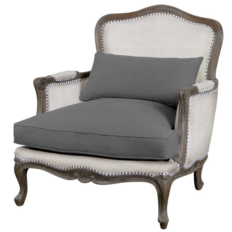 Кресло Bergere Royal Louis XVI Кресло Бержер ivory ( слоновая кость ) Дерево Темно-Серый Кресло Bergere Royal Louis XVI Кресло Бержер ivory ( слоновая кость ) Дерево Темно-Серый в Тюмени | Loft Concept
