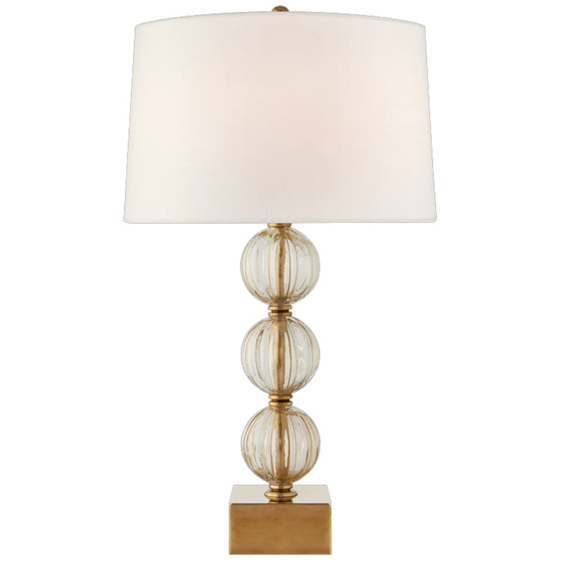 Настольная Лампа SAZERAC LARGE TABLE LAMP Transparent Бежевый Прозрачное Стекло Латунь Настольная Лампа SAZERAC LARGE TABLE LAMP Transparent Бежевый Прозрачное Стекло Латунь в Тюмени | Loft Concept
