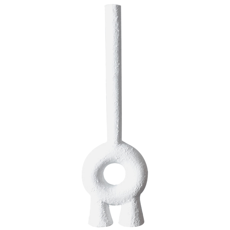 Ваза Long Neck Ceramic Vase by Faina Белый Ваза Long Neck Ceramic Vase by Faina Белый в Тюмени | Loft Concept