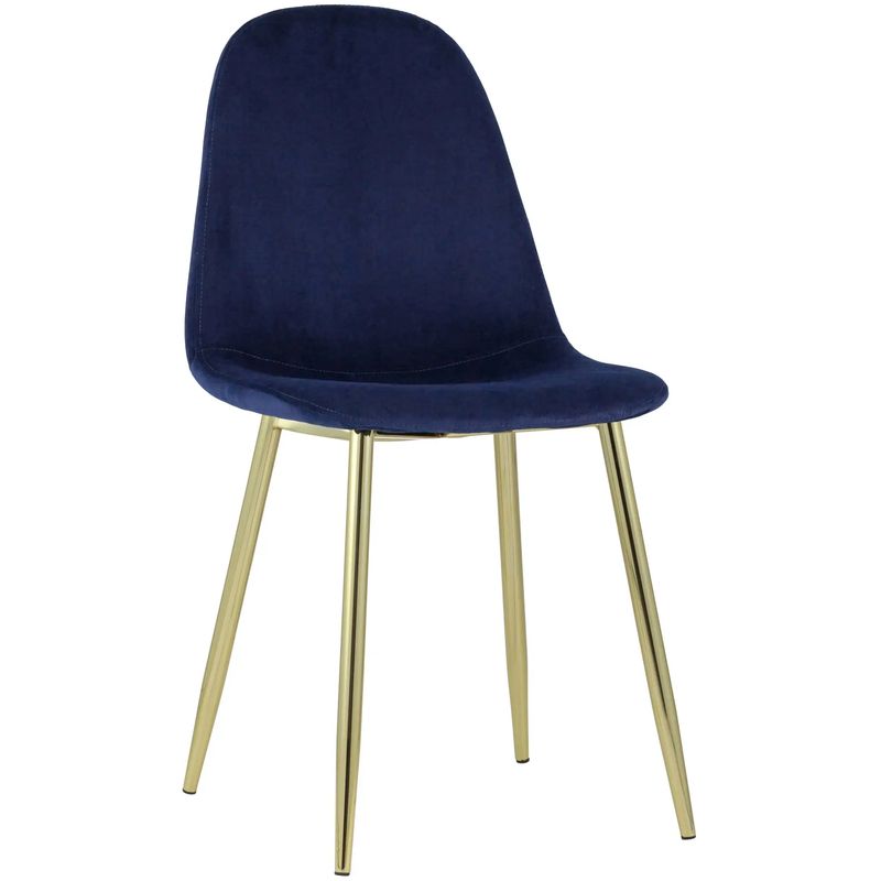Стул Archie Chair Темно-Синий Велюр Золотые ножки Темно-синий Золотой Стул Archie Chair Темно-Синий Велюр Золотые ножки Темно-синий Золотой в Тюмени | Loft Concept