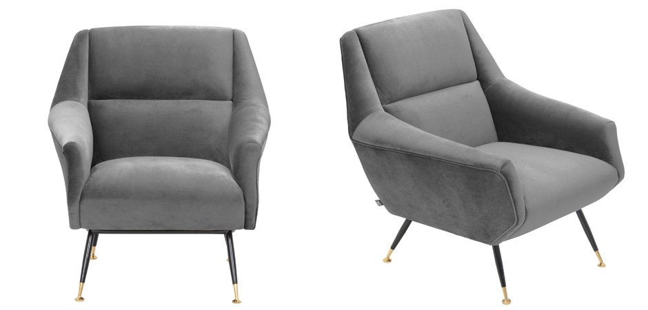 Кресло Eichholtz Chair Exile Grey Кресло Eichholtz Chair Exile Grey - Loft-Concept в Тюмени