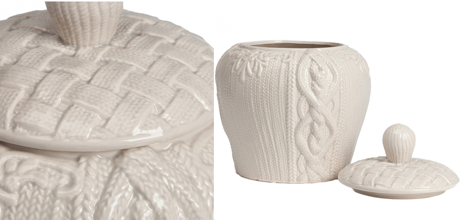 Ваза Knitted Pattern с крышкой Ваза Knitted Pattern с крышкой - Loft-Concept в Тюмени
