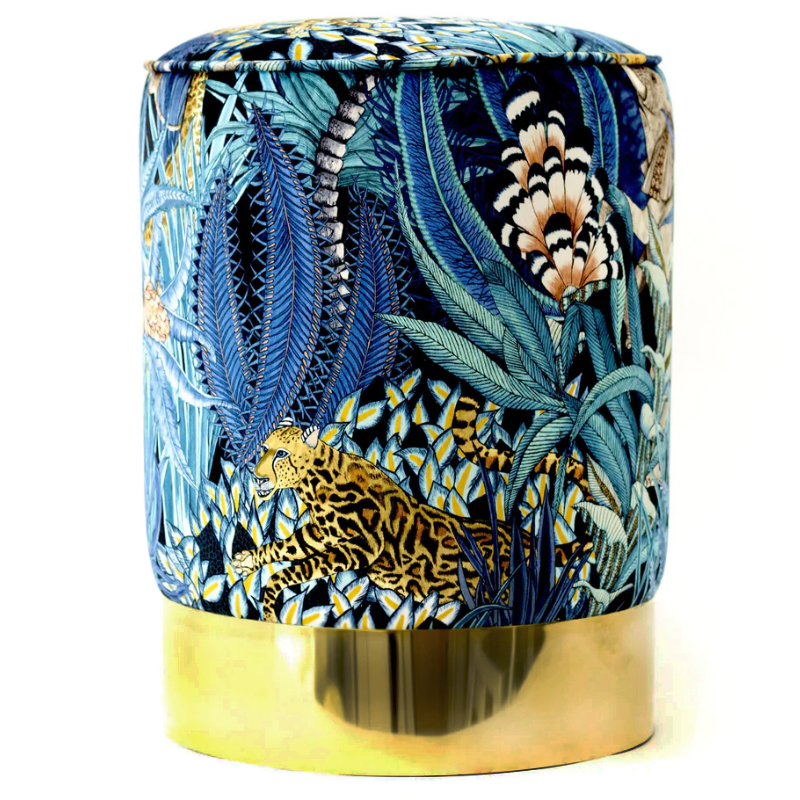 Пуф Синий Орнамент Sabie Forest Tanzanite Pouffe Синий Латунь Пуф Синий Орнамент Sabie Forest Tanzanite Pouffe Синий Латунь в Тюмени | Loft Concept