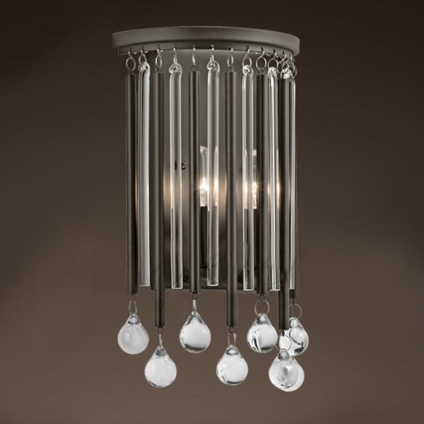 Бра Midlight Verona Crystal Chandelier Черный Прозрачный Бра Midlight Verona Crystal Chandelier Черный Прозрачный в Тюмени | Loft Concept