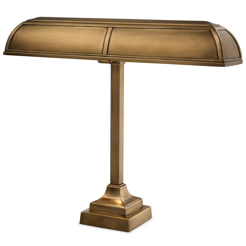 Настольная лампа Eichholtz Desk Lamp Banker Trust Винтажная латунь Настольная лампа Eichholtz Desk Lamp Banker Trust Винтажная латунь в Тюмени | Loft Concept
