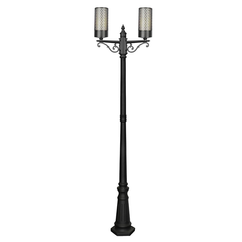 Парковый торшер Holger Street Floor Lamp Черный Белое матовое стекло Парковый торшер Holger Street Floor Lamp Черный Белое матовое стекло в Тюмени | Loft Concept