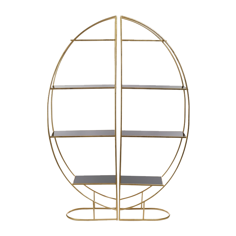 Стеллаж Double Shine Gold Золотой Желтый Стеллаж Double Shine Gold Золотой Желтый в Тюмени | Loft Concept