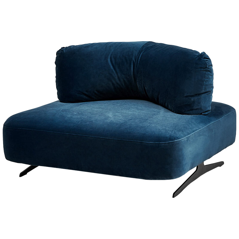 Кресло Dacosta Chair blue Сапфирово-синий Черный Кресло Dacosta Chair blue Сапфирово-синий Черный в Тюмени | Loft Concept
