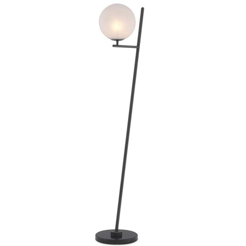 Торшер Eichholtz Floor Lamp Flynn Bronze Темная бронза Белый Черный Мрамор Nero в Тюмени | Loft Concept 