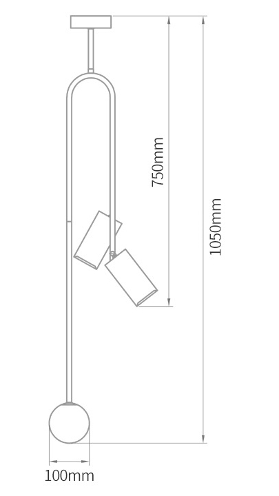 Потолочный светильник Ando Wooden Metal Brass Light 3 плафона Потолочный светильник Ando Wooden Metal Brass Light 3 плафона в Тюмени