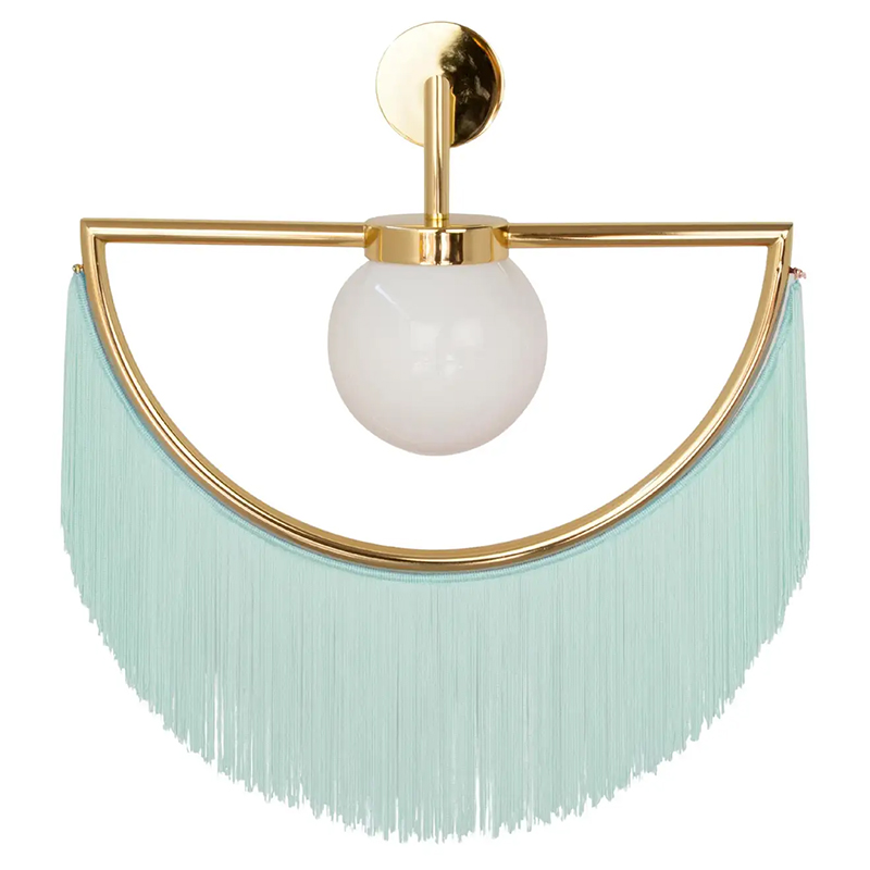 Бра Wink Wall Lamp by Masquespacio for Houtique Blue Золотой Бирюзовый Бра Wink Wall Lamp by Masquespacio for Houtique Blue Золотой Бирюзовый в Тюмени | Loft Concept