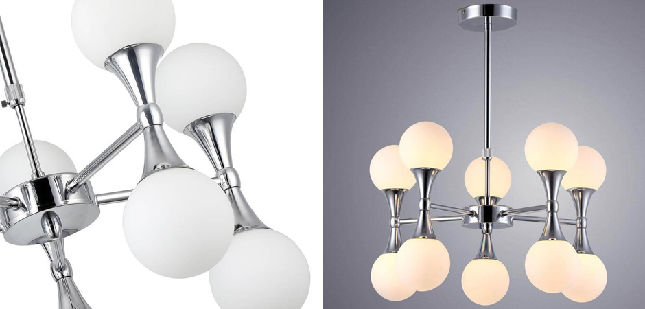 Люстра Ball Valley Chandelier Chromium 10 Люстра Ball Valley Chandelier Chromium 10 - Loft-Concept в Тюмени