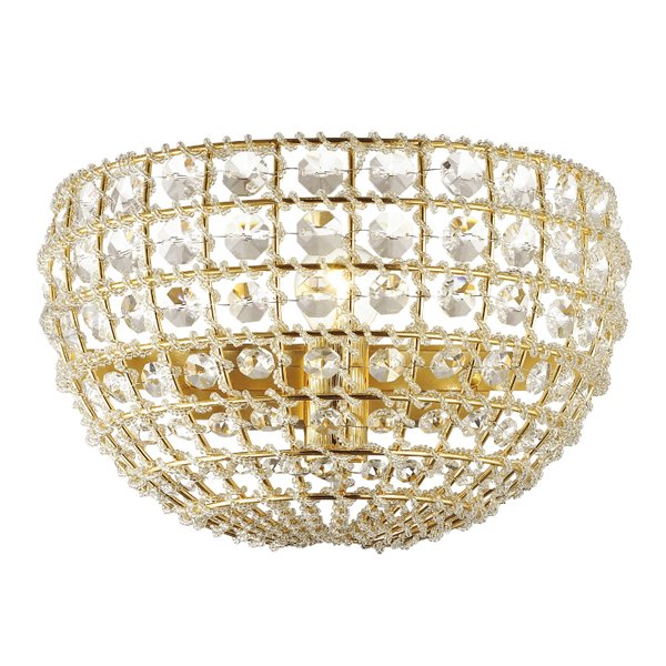 Бра Casbah Crystal Wall Lamp Gold Прозрачный Глянцевое золото Бра Casbah Crystal Wall Lamp Gold Прозрачный Глянцевое золото в Тюмени | Loft Concept