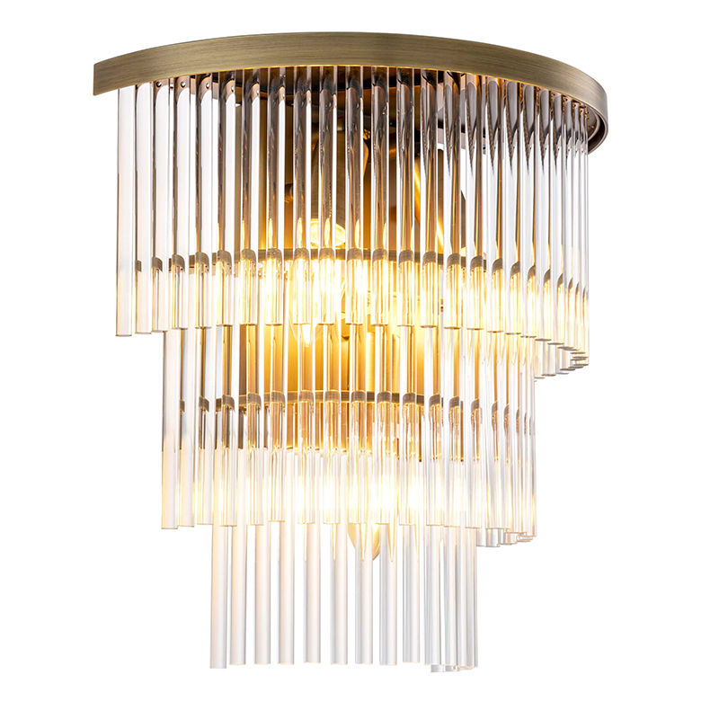 Бра Eichholtz Wall Lamp East Brass Прозрачное Стекло Латунь Бра Eichholtz Wall Lamp East Brass Прозрачное Стекло Латунь в Тюмени | Loft Concept